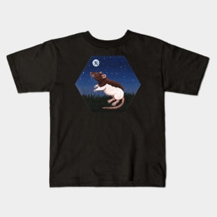 Agouti Hooded Rat Stargazing Kids T-Shirt